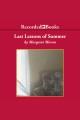 Last lessons of summer Cover Image